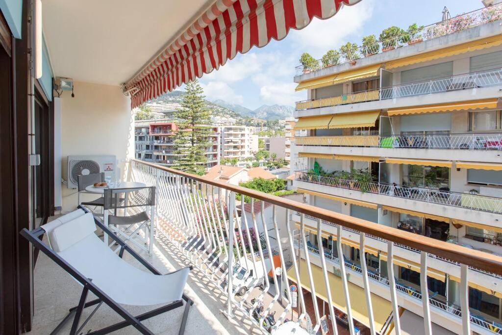 La Perle 2 P Terrasse Vue Mer 1Min Plage Clim Roquebrune-Cap-Martin Dış mekan fotoğraf